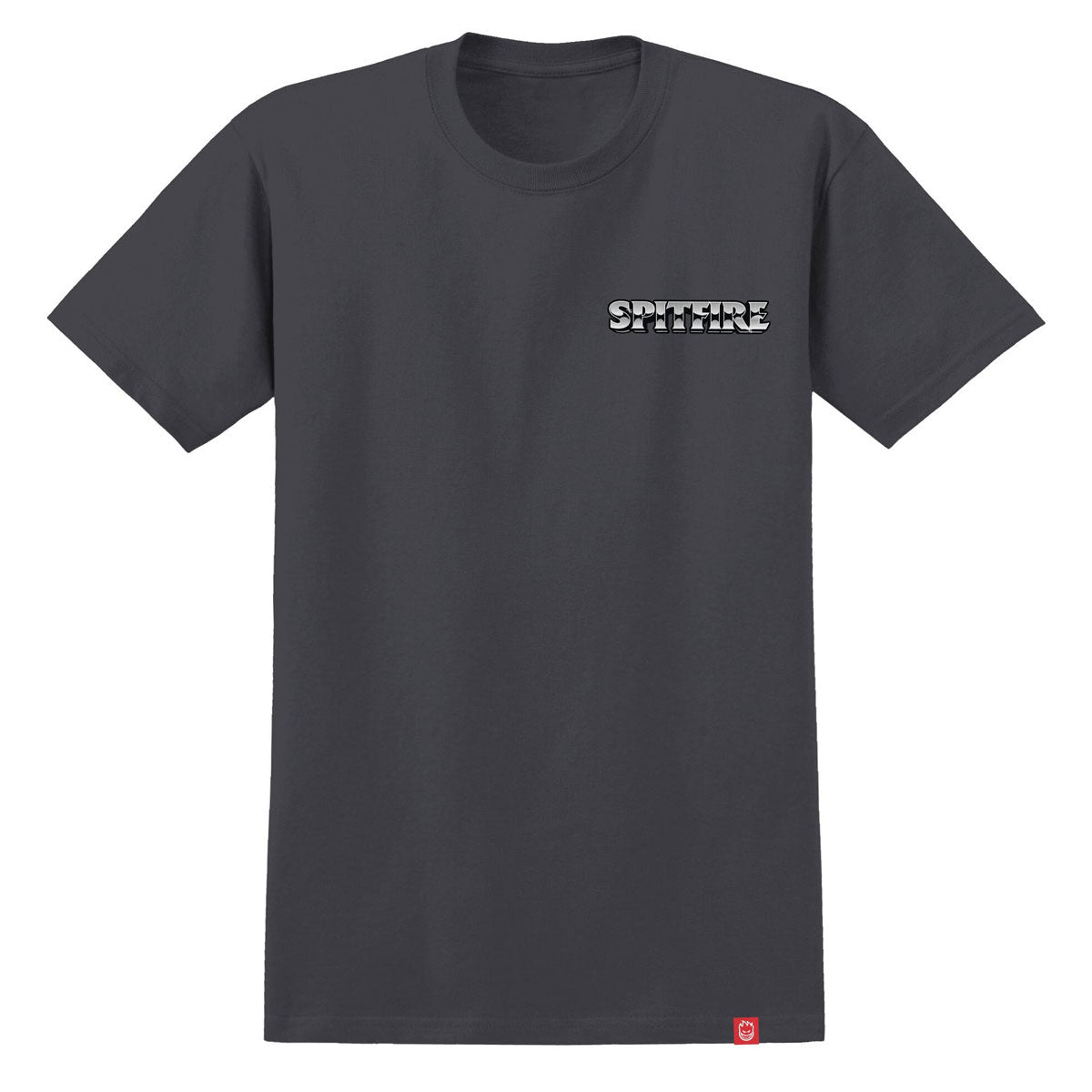 Spitfire Burnout T-Shirt - Charcoal/Multi Color Print image 2