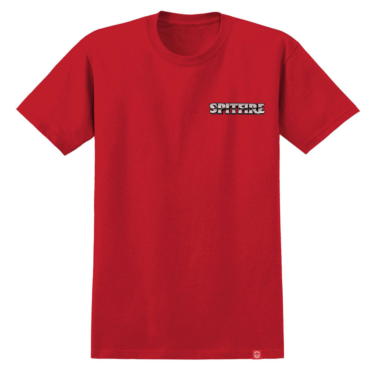 Spitfire Burnout T-Shirt - Red/Multi Color Print image 2