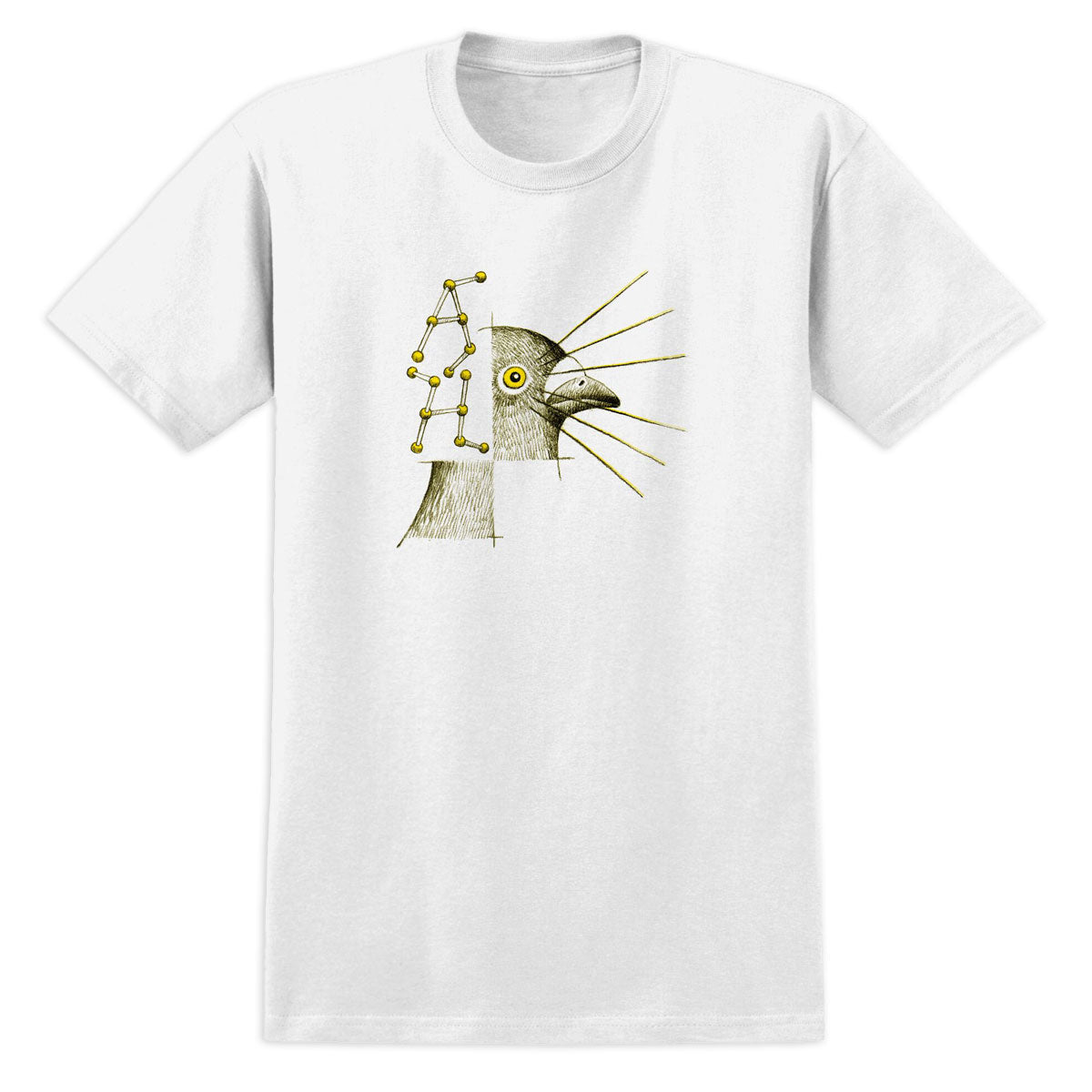 Anti-Hero Molecular Pigeon T-Shirt - White/Multi Color Print image 1