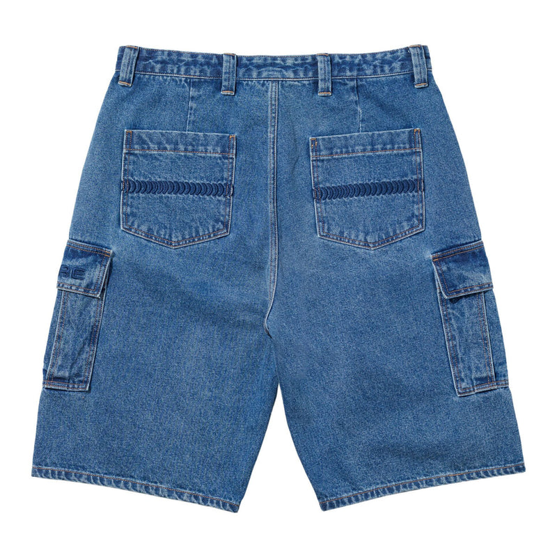 Spitfire Classic '87 Denim Cargo Shorts - Light Stone Wash