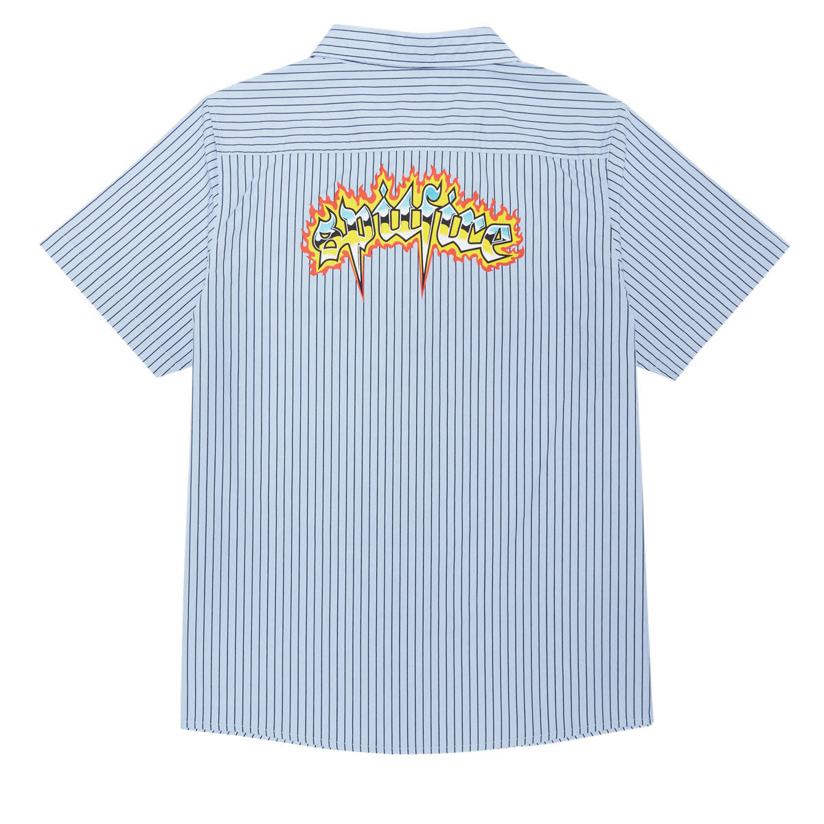 Spitfire Chrome Venom Shirt - Light Blue/Navy Stripe image 2