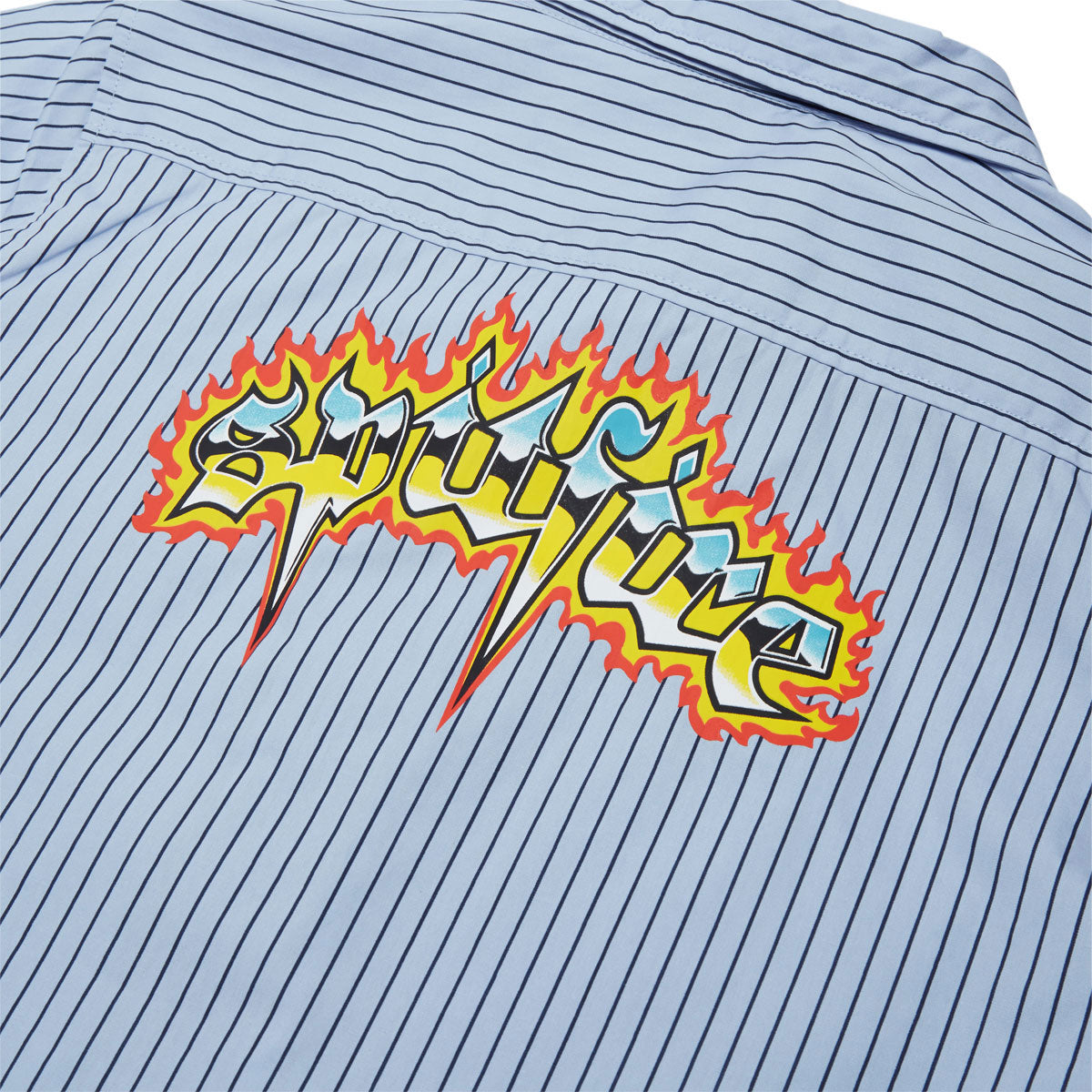 Spitfire Chrome Venom Shirt - Light Blue/Navy Stripe image 4