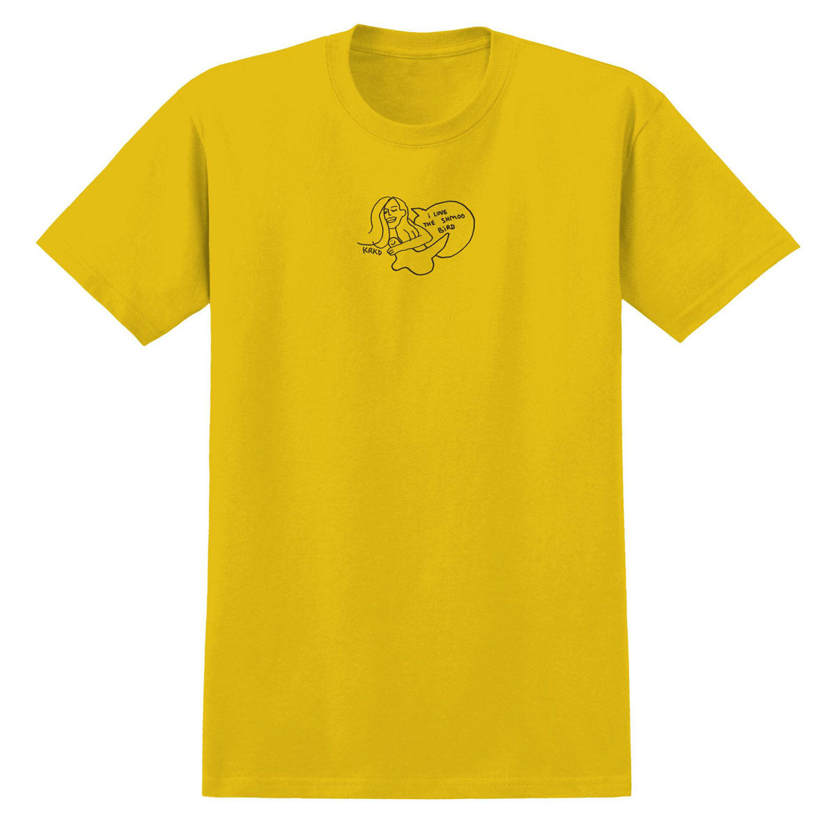 Krooked Love Bird T-Shirt - Gold/Black Print image 1