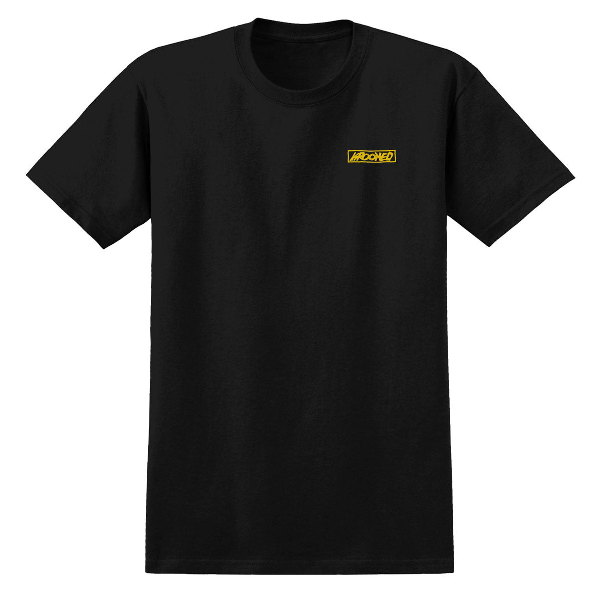 Krooked Moonsmile Raw T-Shirt - Black/Gold Prints image 2