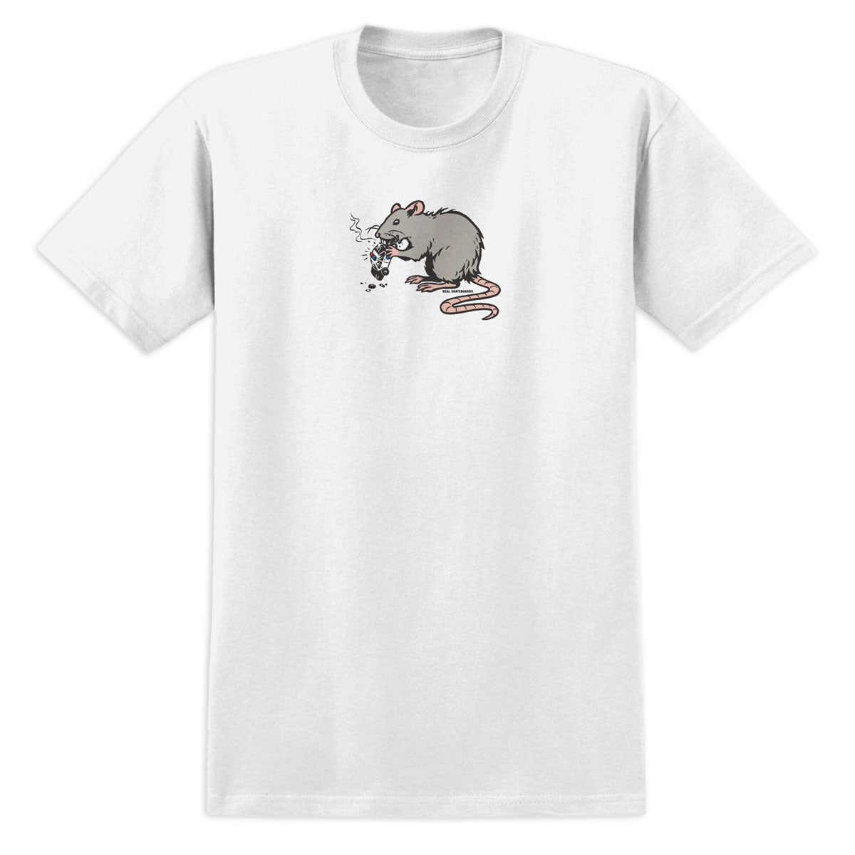 Real Street Cleaner T-Shirt - White/Multi Color Print image 1