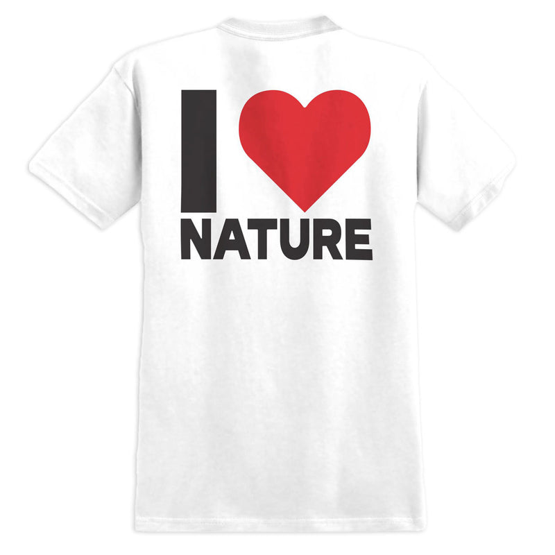 There I Love Nature T-Shirt - White/Multi Color Prints