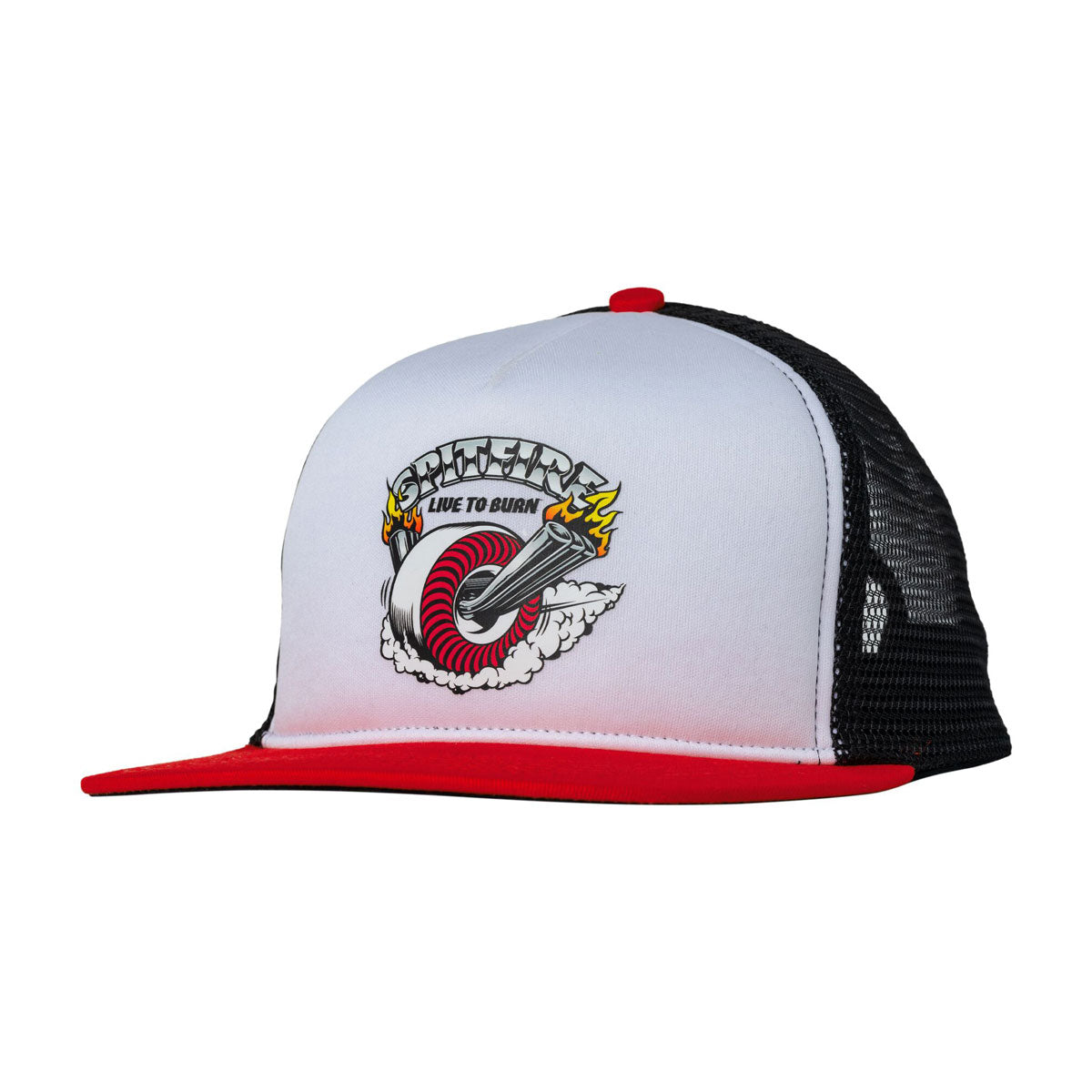 Spitfire Burnout Hat - White/Red/Black image 1