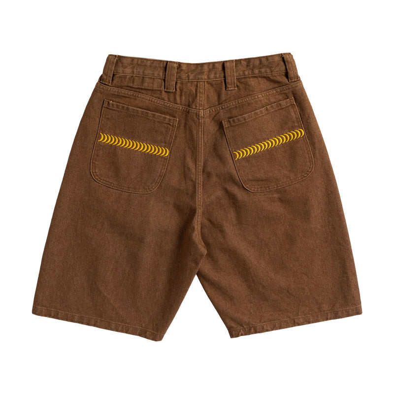 Spitfire Bighead Denim Shorts - Brown