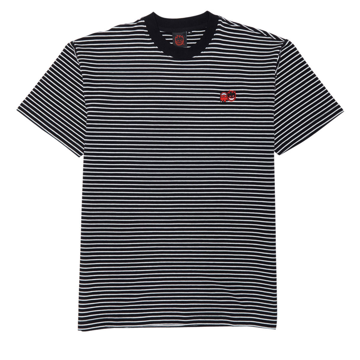 Spitfire Eternal Emb Stripe T-Shirt - Black/White/Red image 1