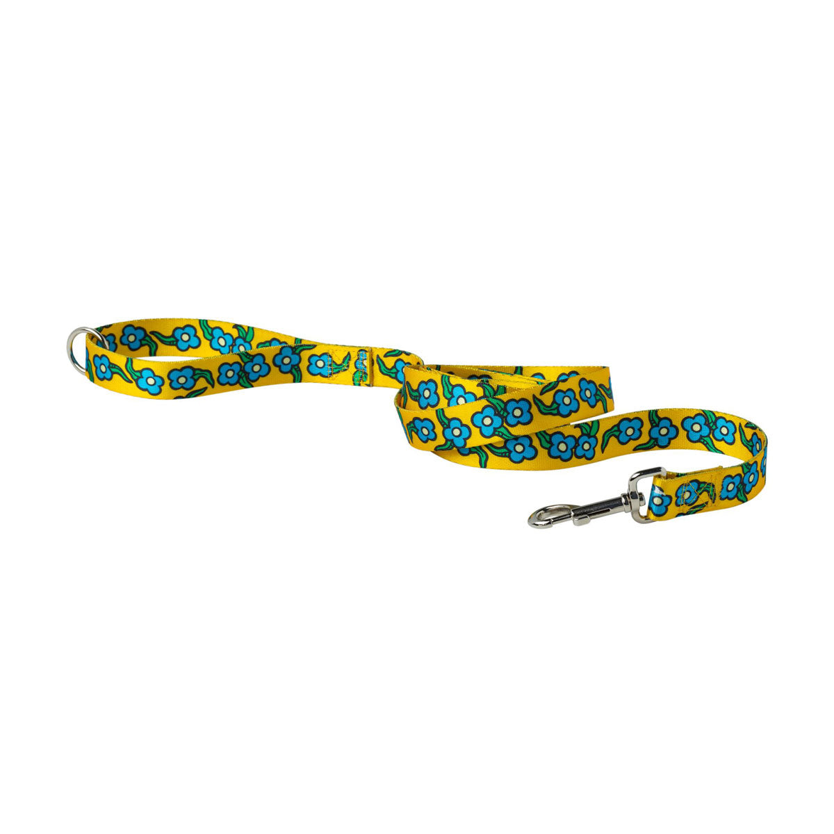 Krooked Flowers Dog Leash - Yellow/Multi Color image 1