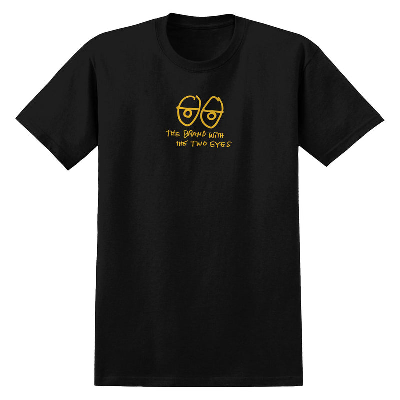 Krooked Two Eyes T-Shirt - Black/Yellow