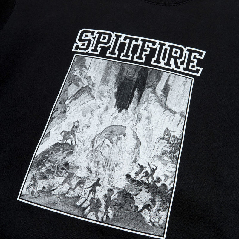 Spitfire Inferno Sleeve Sweatshirt - Black/Black/White