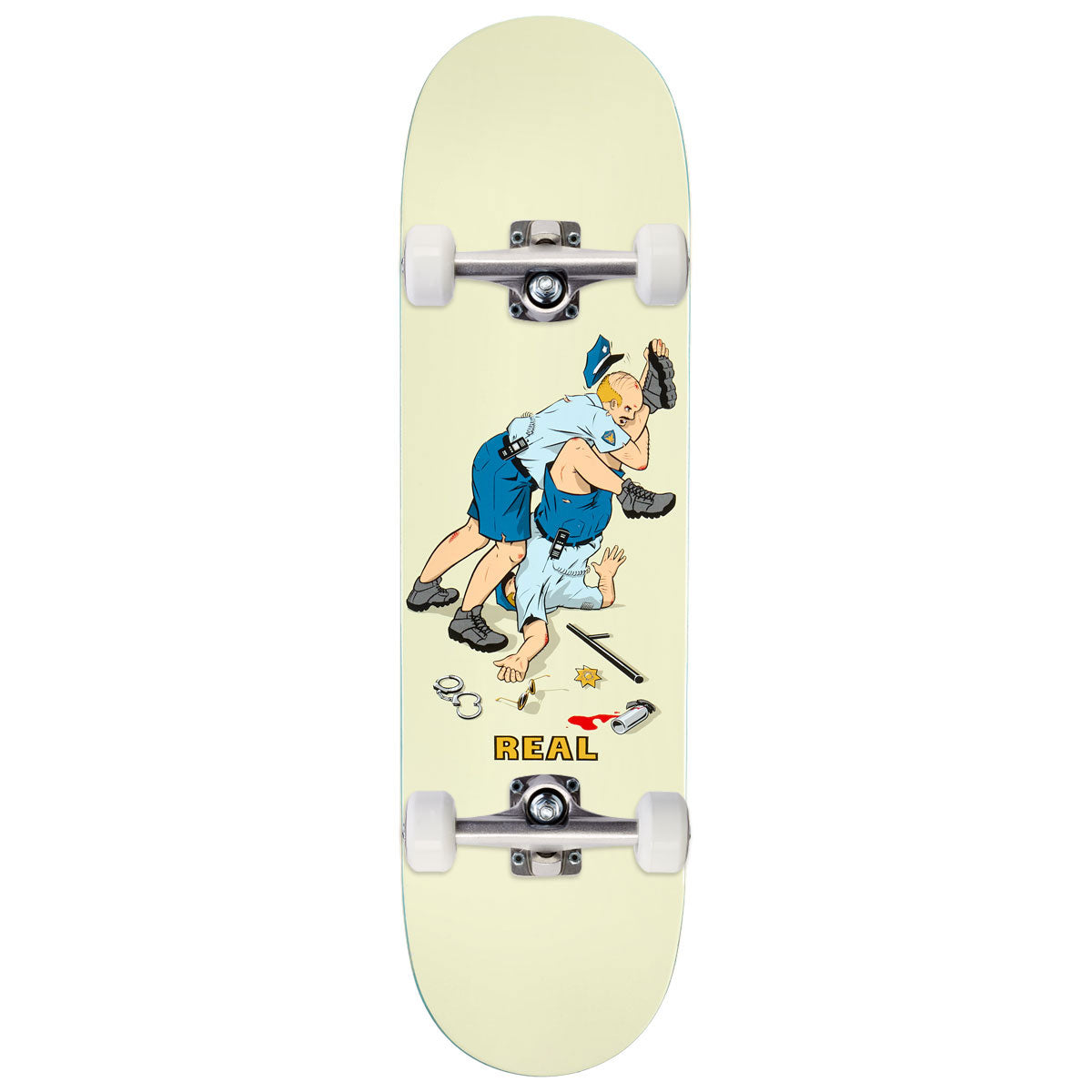 Real Double Duty Security TF Skateboard Complete - Cream - 8.50