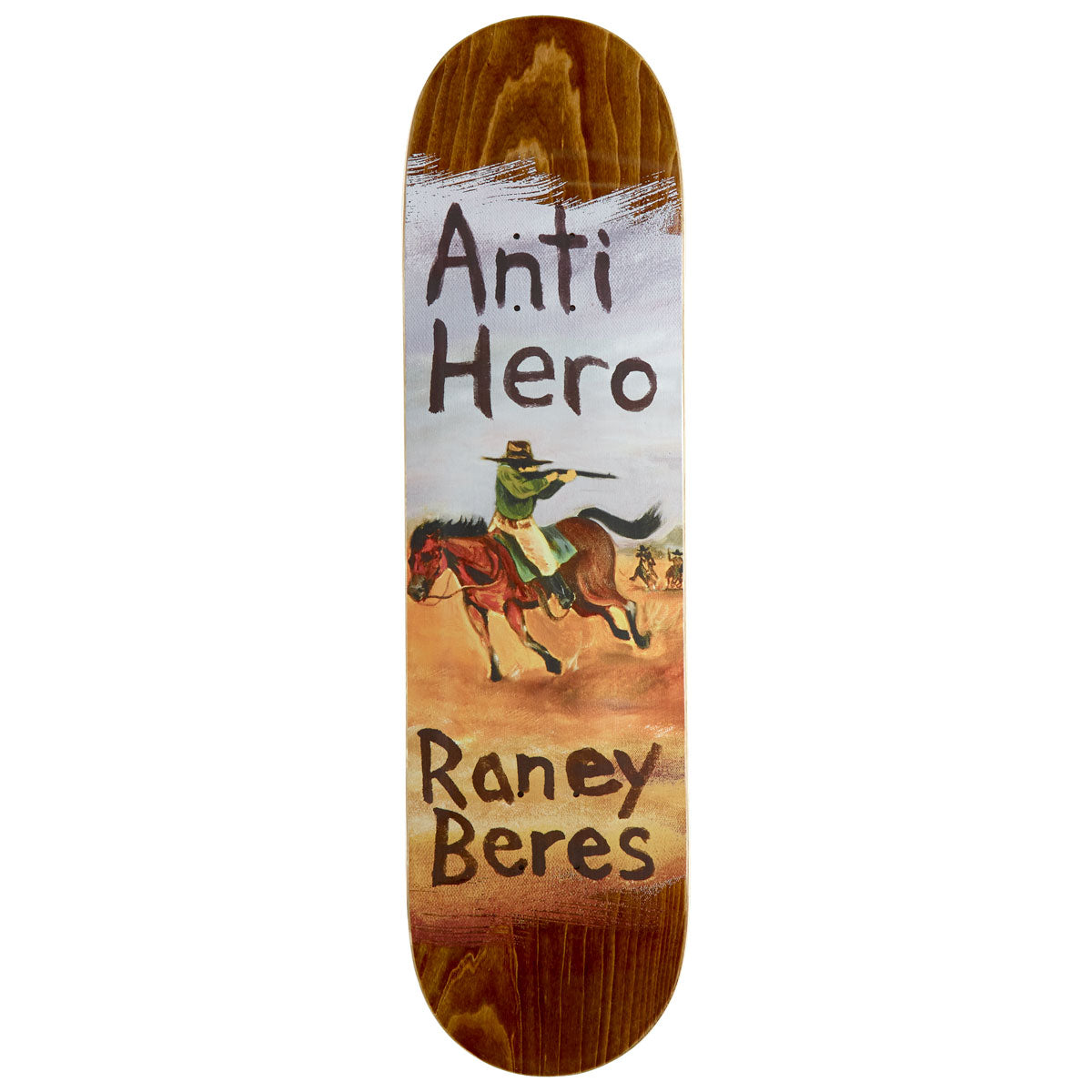 Anti-Hero Raney Old West Skateboard Deck - Brown - 8.40