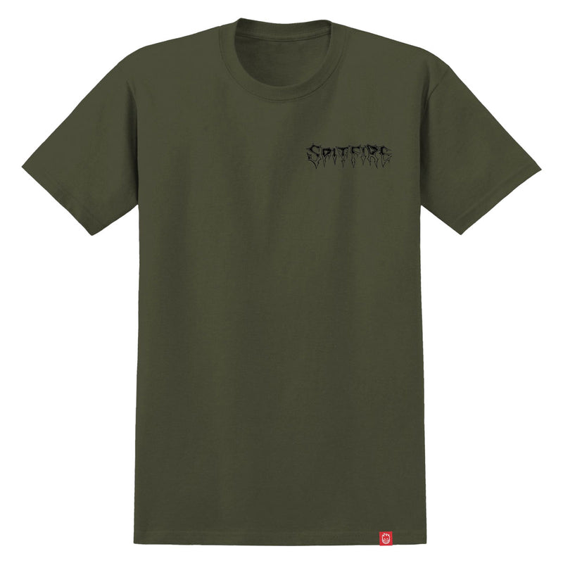 Spitfire Batwing Classic T-Shirt - Military Green/Black