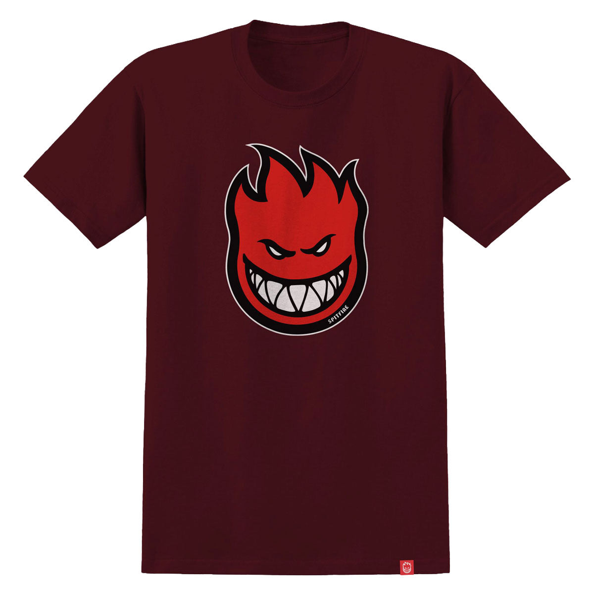 Spitfire Bighead Fill T-Shirt - Maroon/Red/Black/White image 1