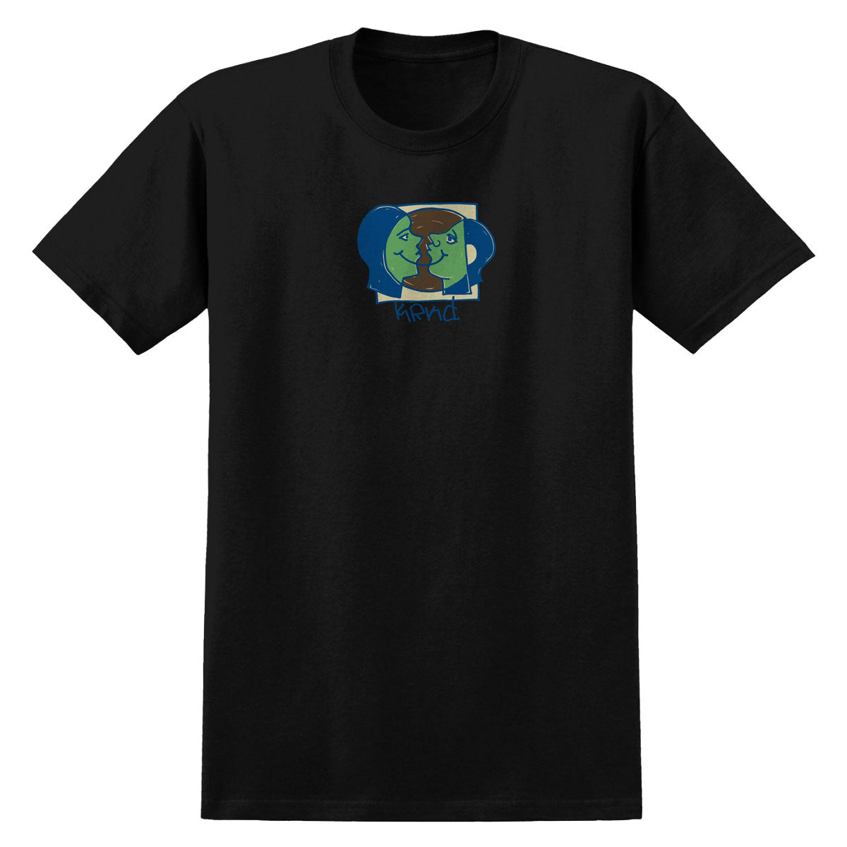 Krooked Moonsmiley T-Shirt - Black/Multi image 1