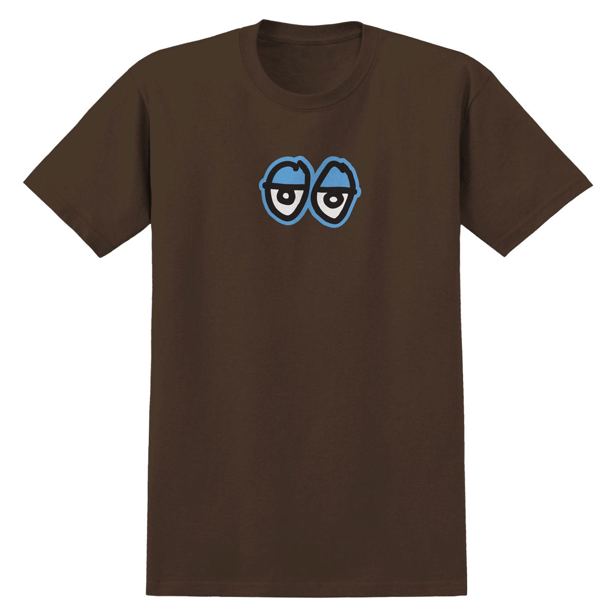 Krooked Eyes LG T-Shirt - Brown/Blue/Black/White image 1