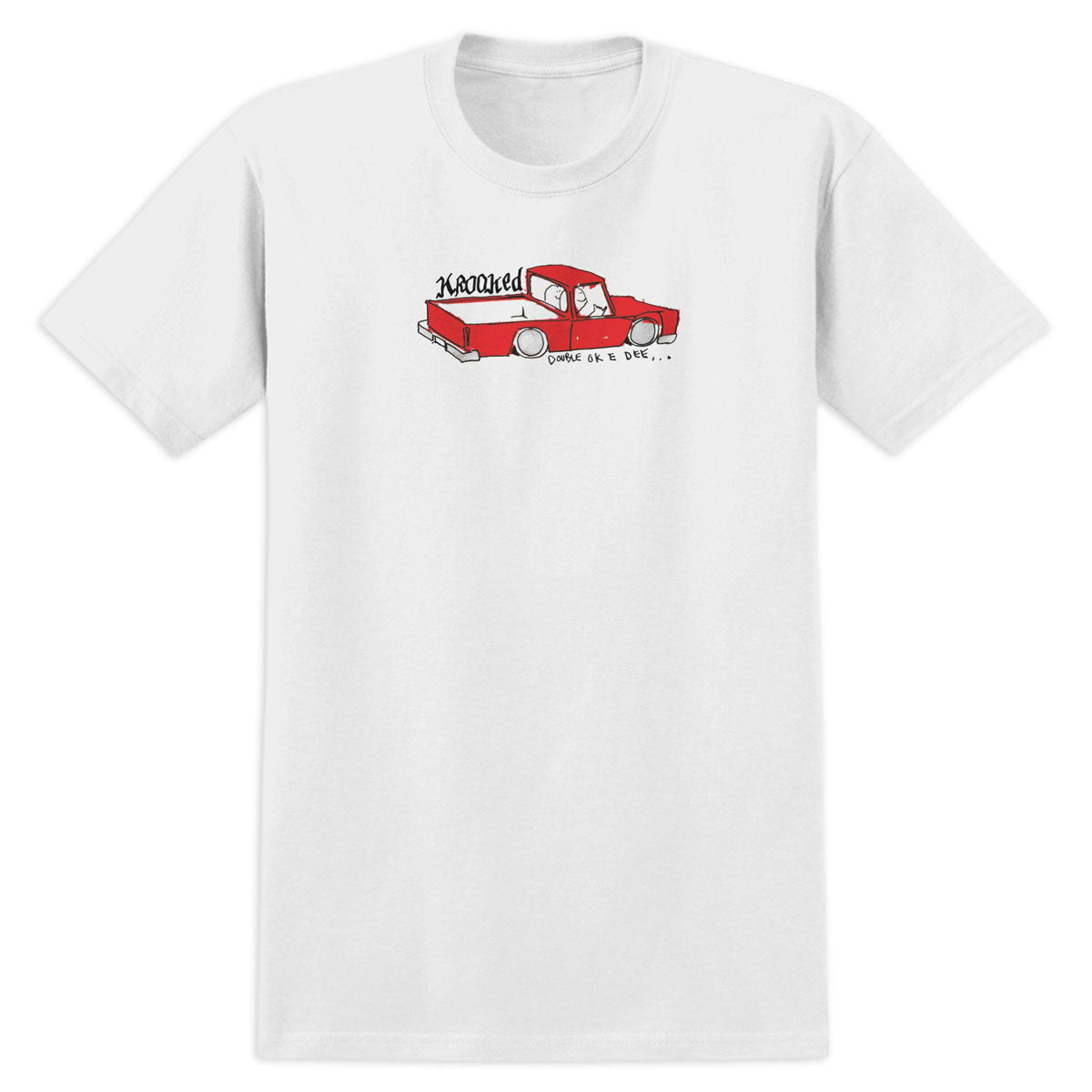 Krooked Double Ok T-Shirt - White/Multi image 1