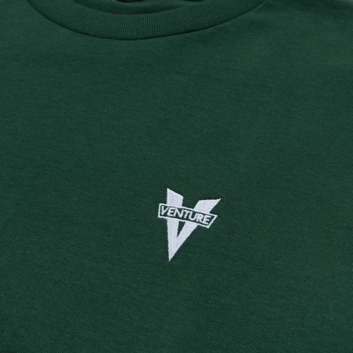 Venture Heritage Emb T-Shirt - Forest/White Embroidery image 2