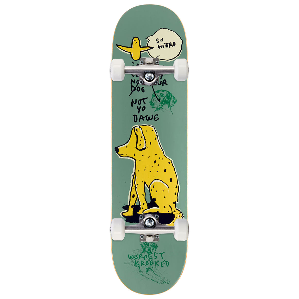 Krooked Worrest Not Yo Dog Skateboard Complete - 8.25