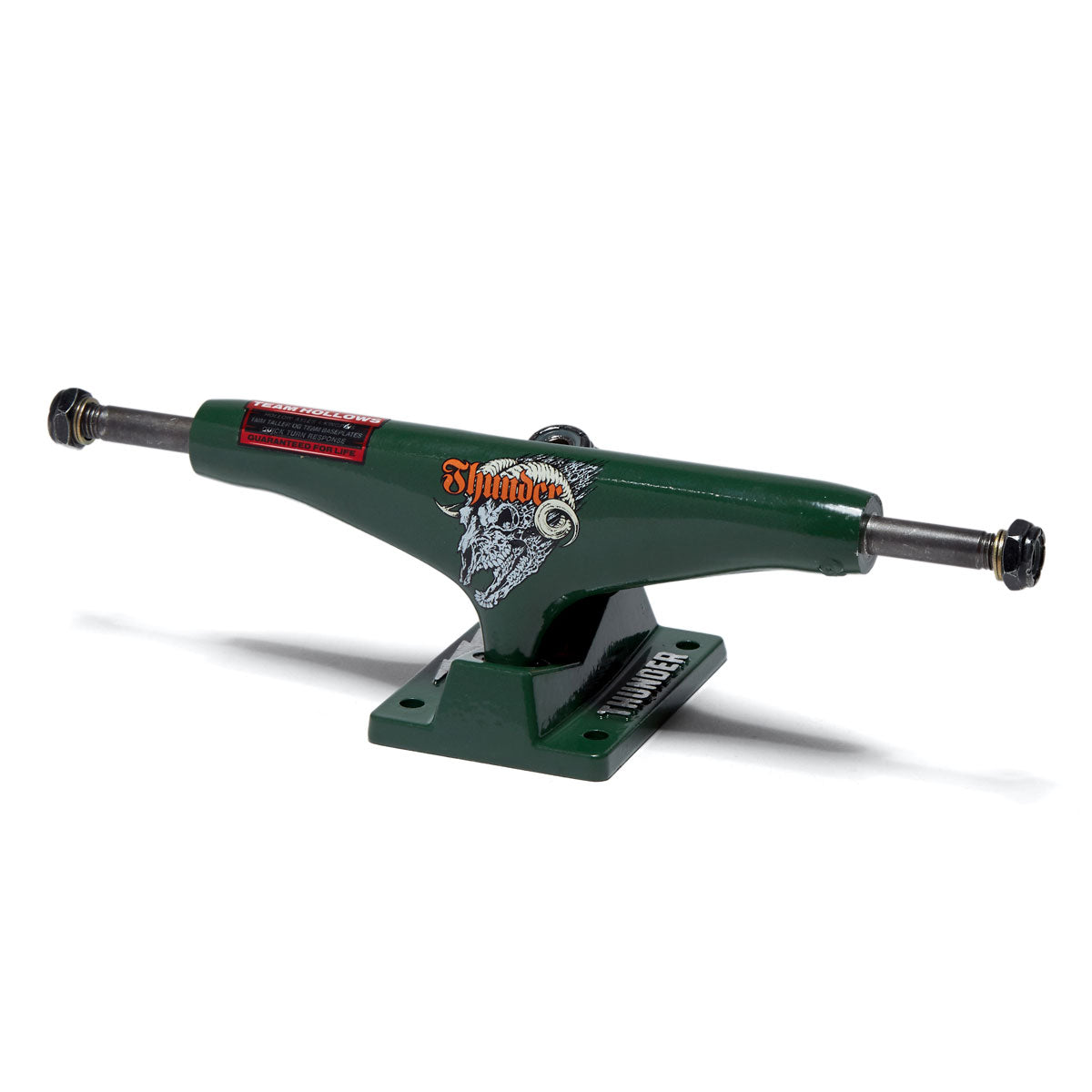 Thunder Screaming Shadowhorn Team Hollow Skateboard Trucks - Green - 147mm image 1