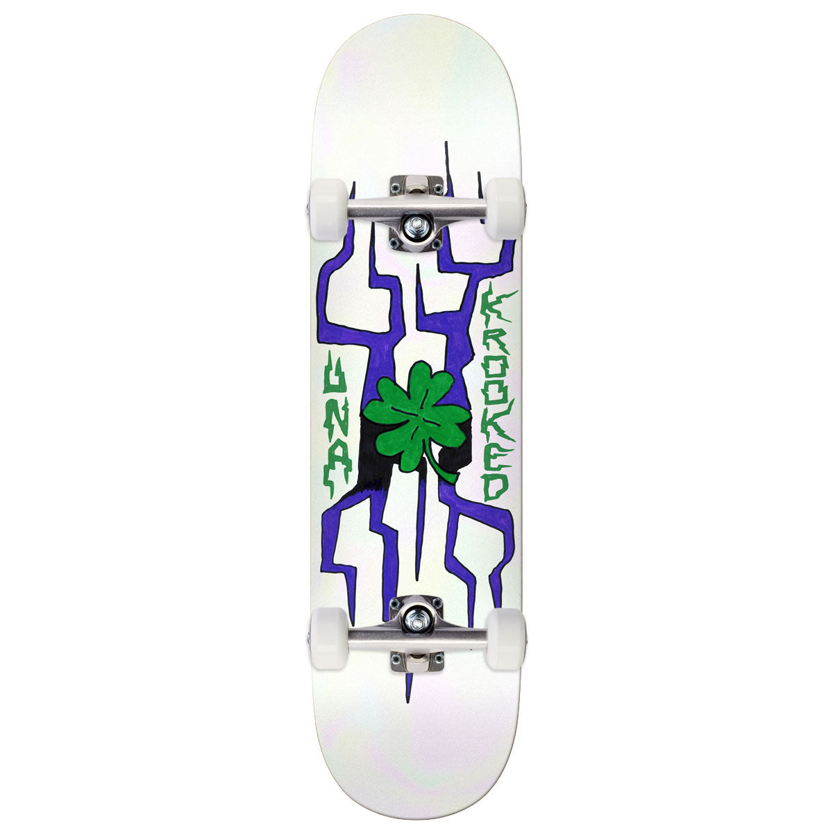 Krooked Una Lightning Clover Skateboard Complete - 8.28