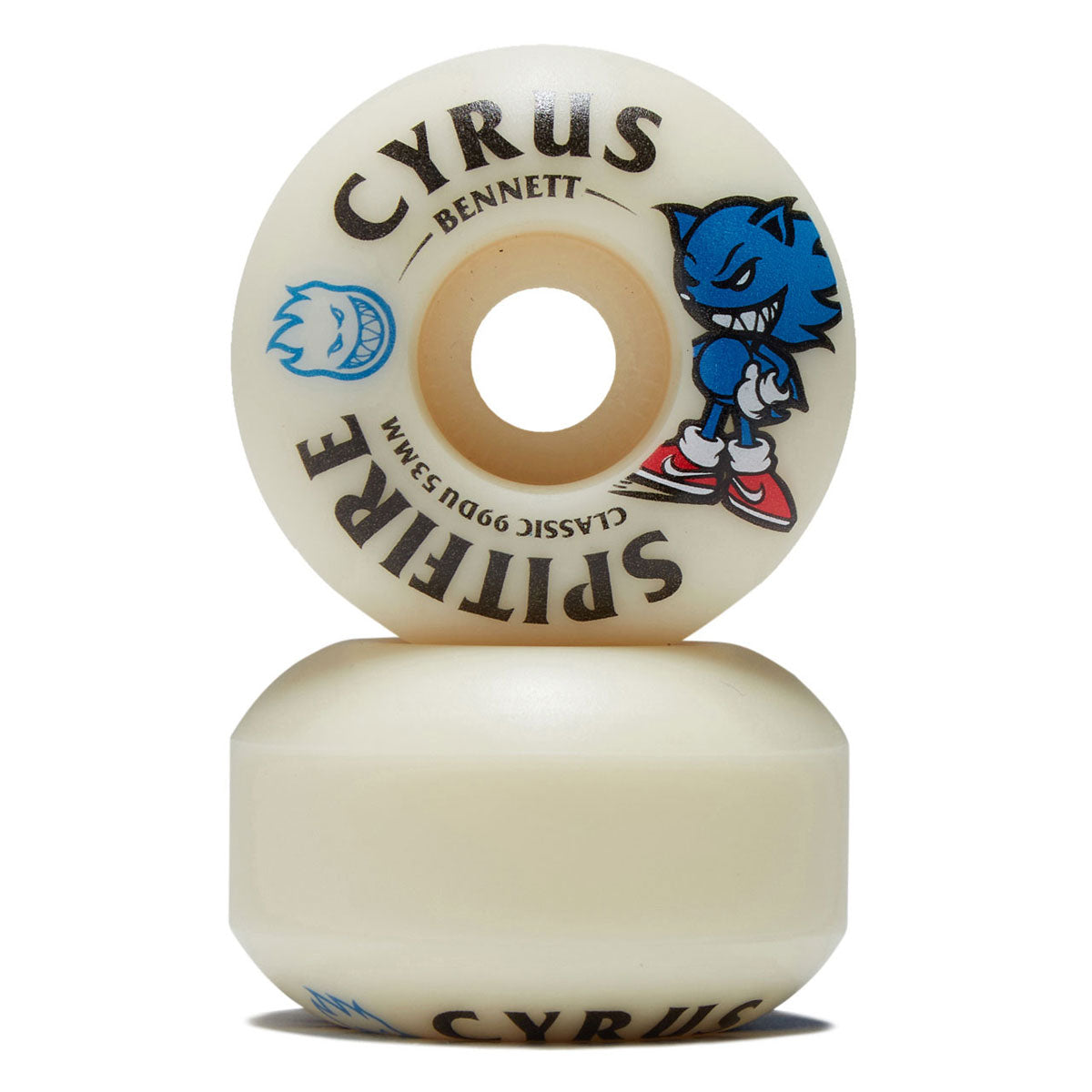 Spitfire F4 99d Cyrus Bennett Burn Squad Classic Skateboard Wheels - Natural - 53mm image 2