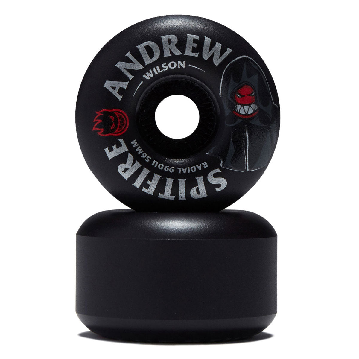 Spitfire F4 99d Andrew Wilson Burn Squad Radial Skateboard Wheels - Black - 56mm image 2