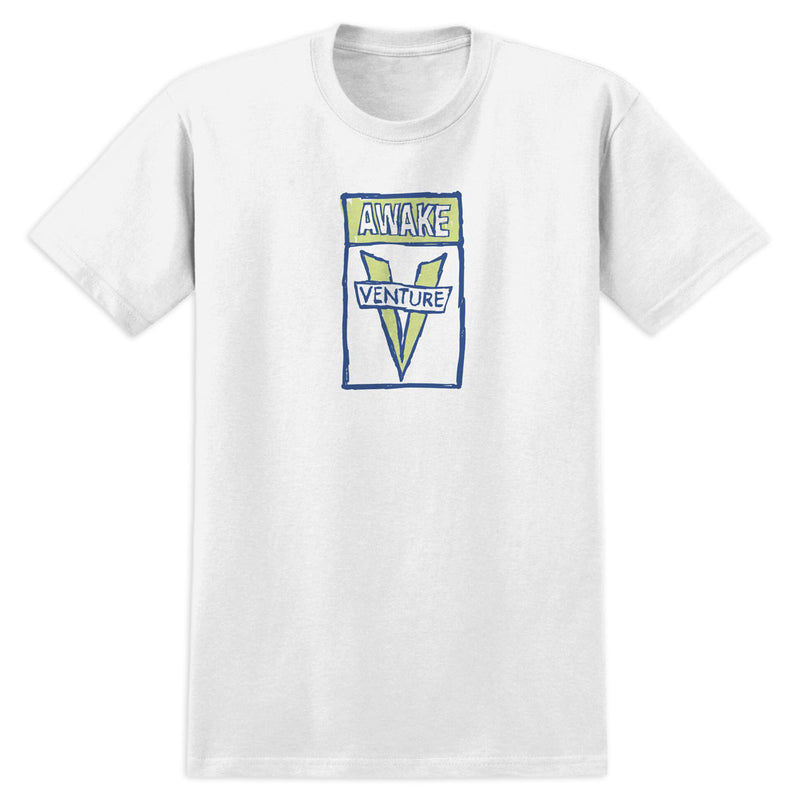 Venture Scribble Awake T-Shirt - White