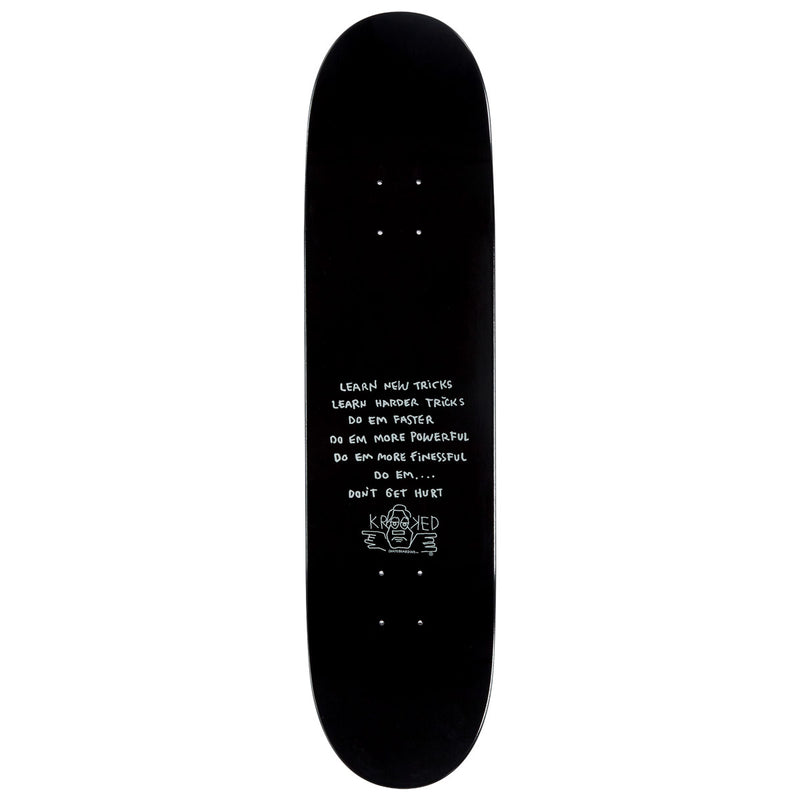 Krooked Cromer Mad King Skateboard Deck - Maroon - 8.06