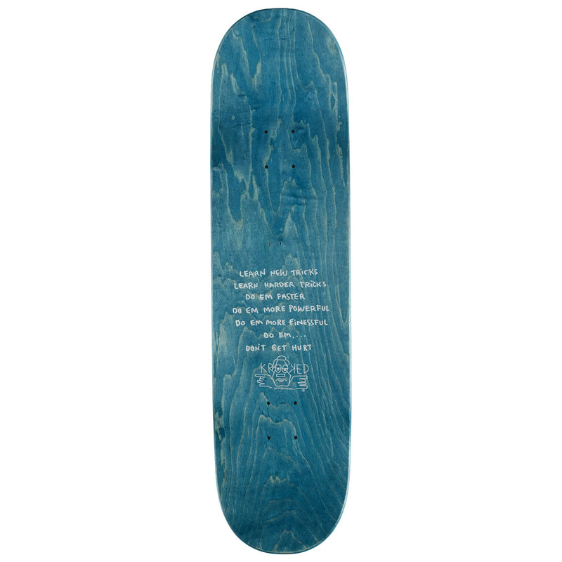 Krooked Manderson Three Star Skateboard Deck - 8.38