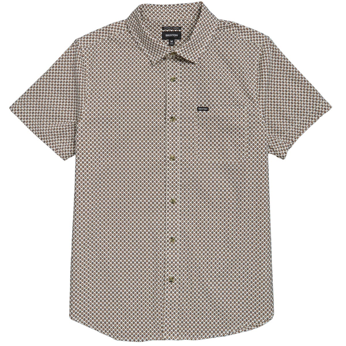 Brixton Charter Shirt - White Geo Dot image 1