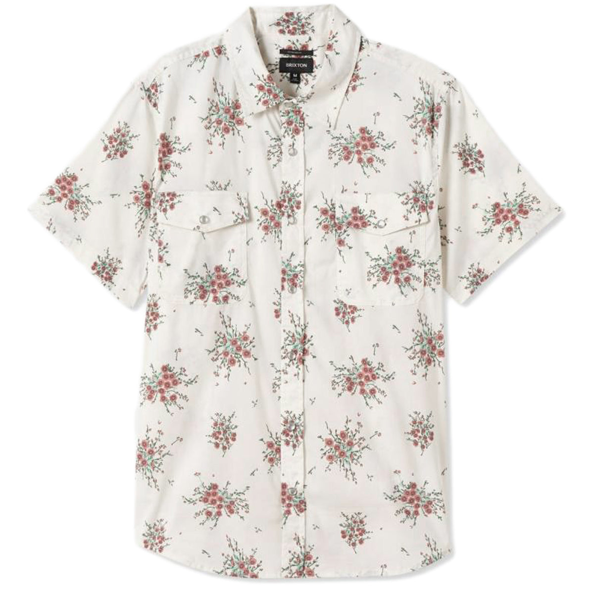 Brixton Wayne Shirt - Off White Wild Floral image 2
