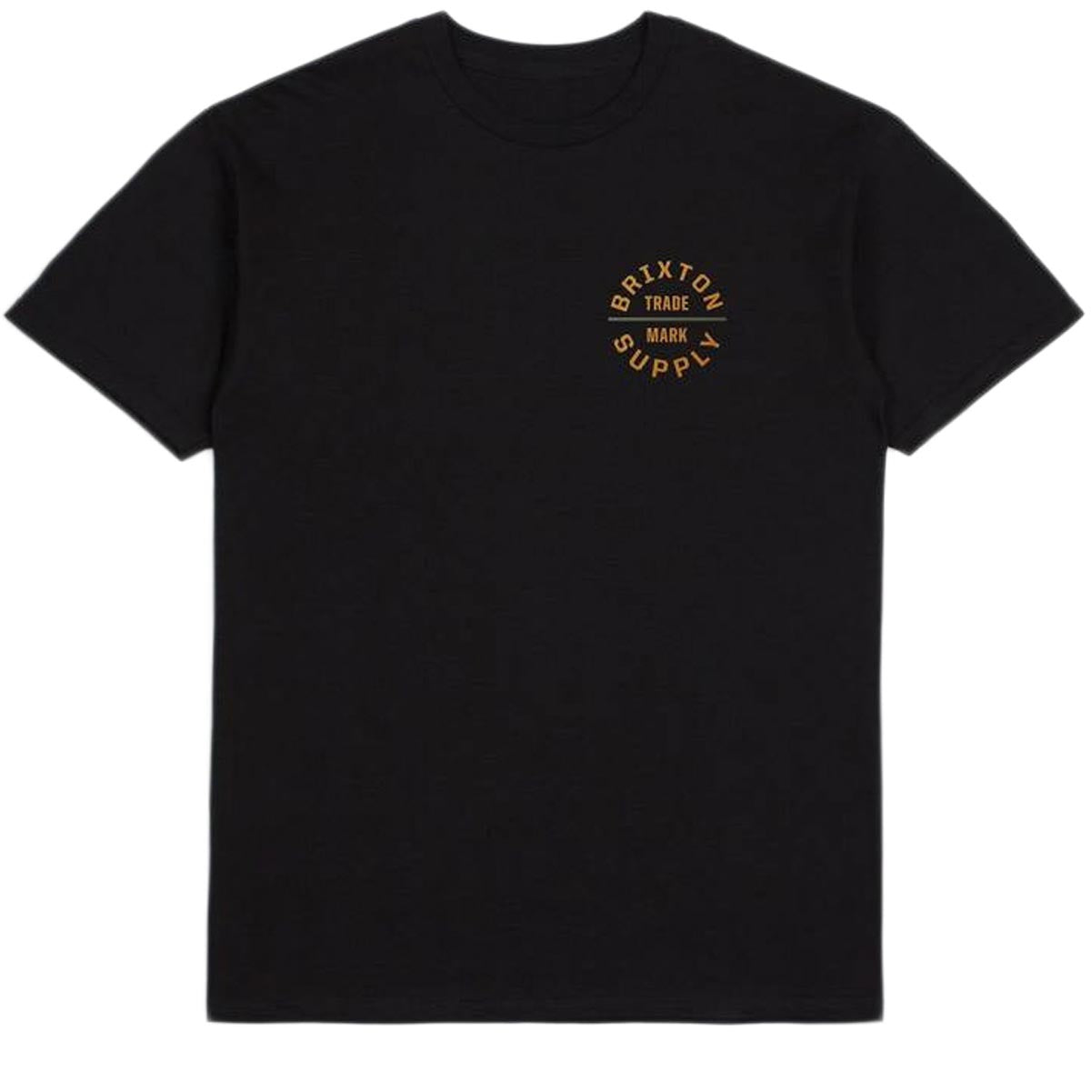 Brixton Oath V T-Shirt - Black/Bright Gold/Olive Surplus image 2