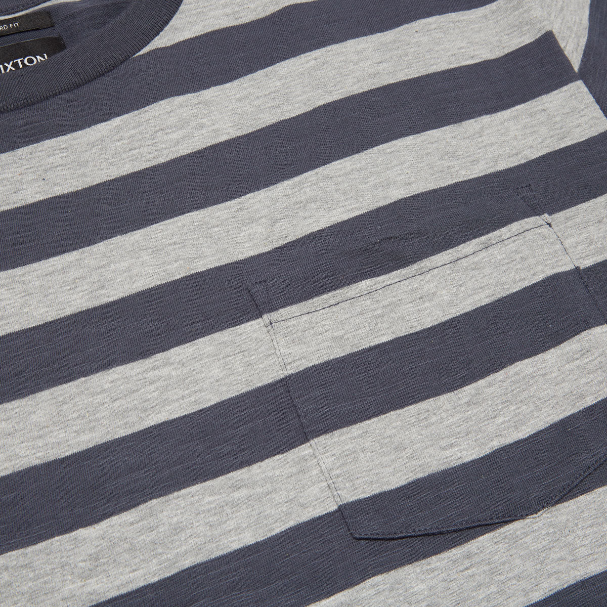 Brixton Hilt Slub Pocket Knit Shirt - Ombre Blue/Heather Grey image 3