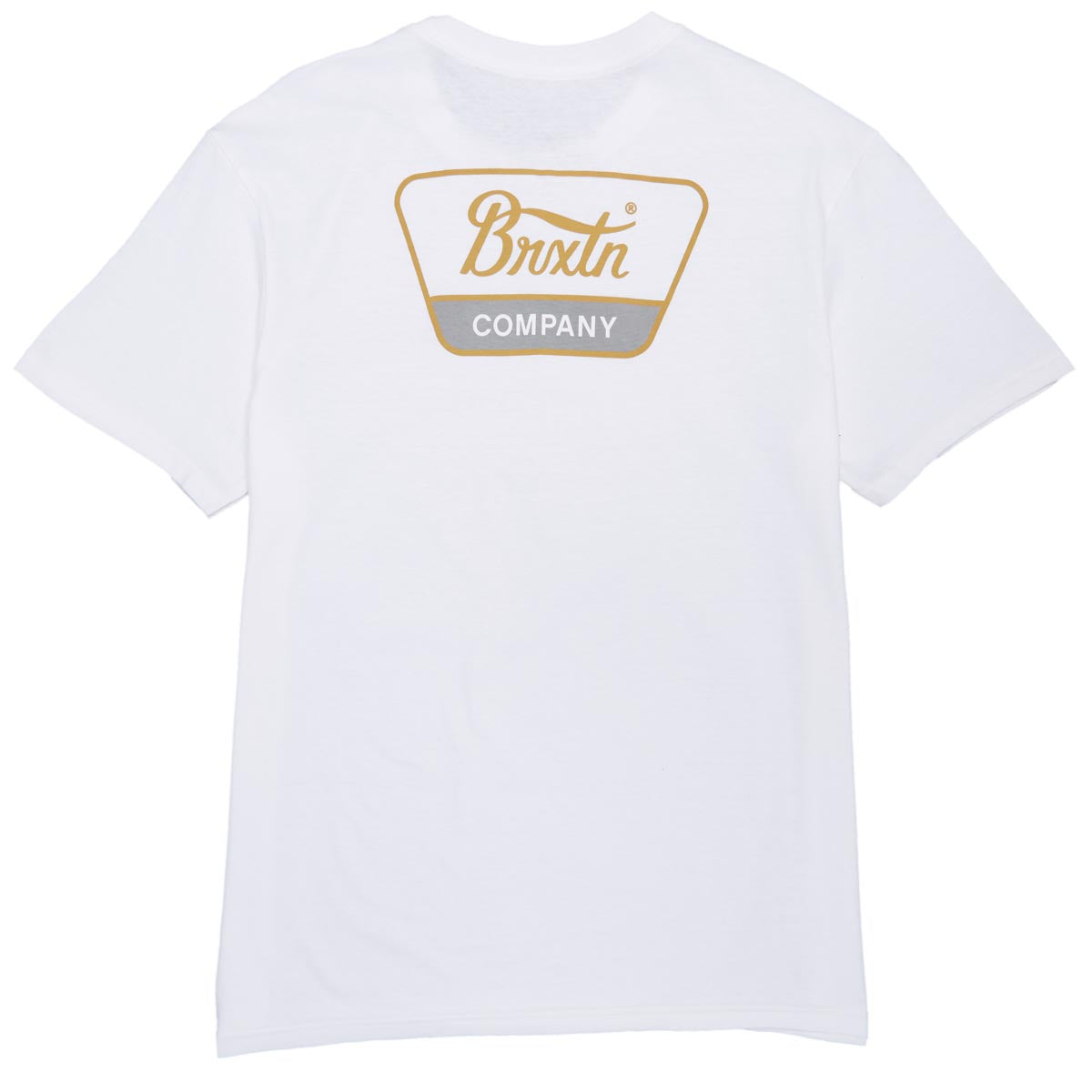 Brixton Linwood T-Shirt - White/Brass/Smoke image 1