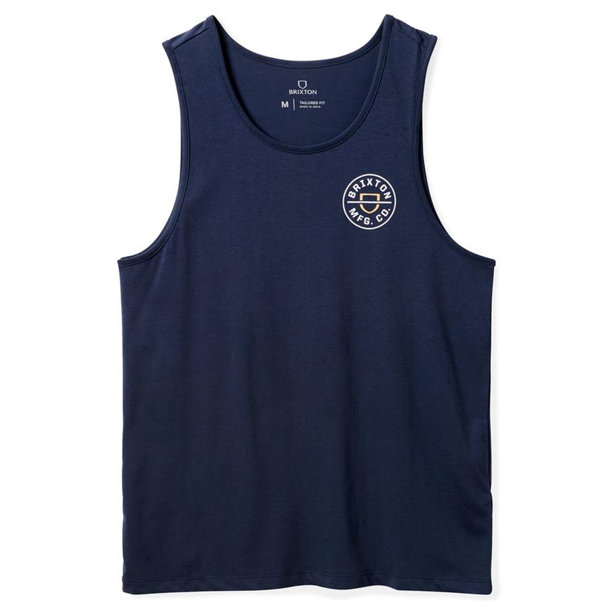 Brixton Crest Tank Top - Washed Navy/Off White image 1