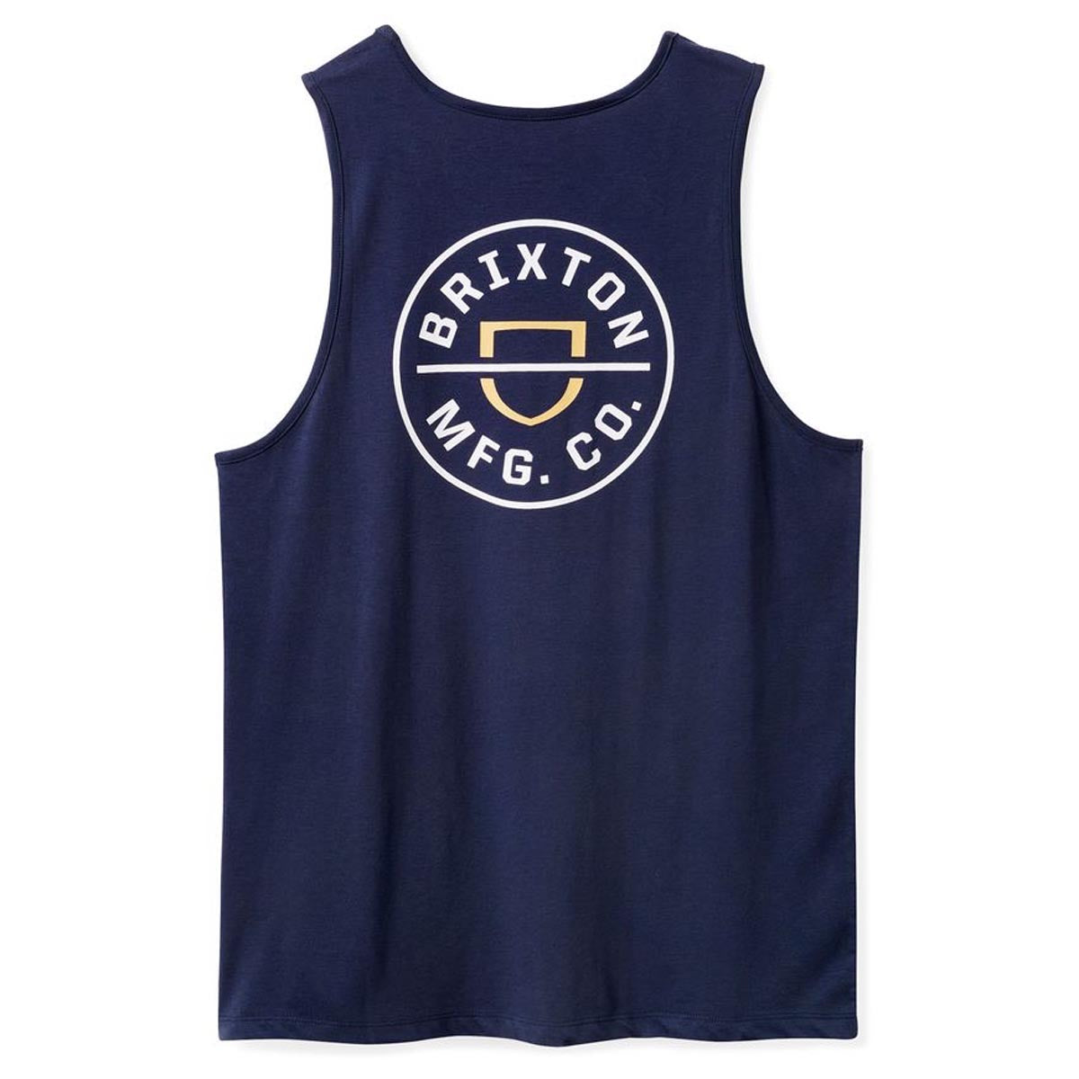 Brixton Crest Tank Top - Washed Navy/Off White image 2