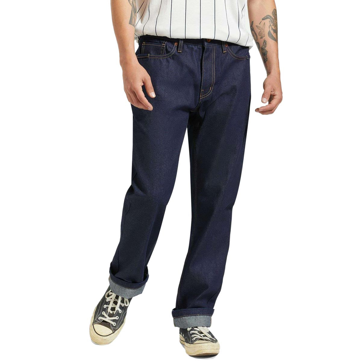 Brixton Builders 5 Pocket Jeans - Rinse Denim image 1