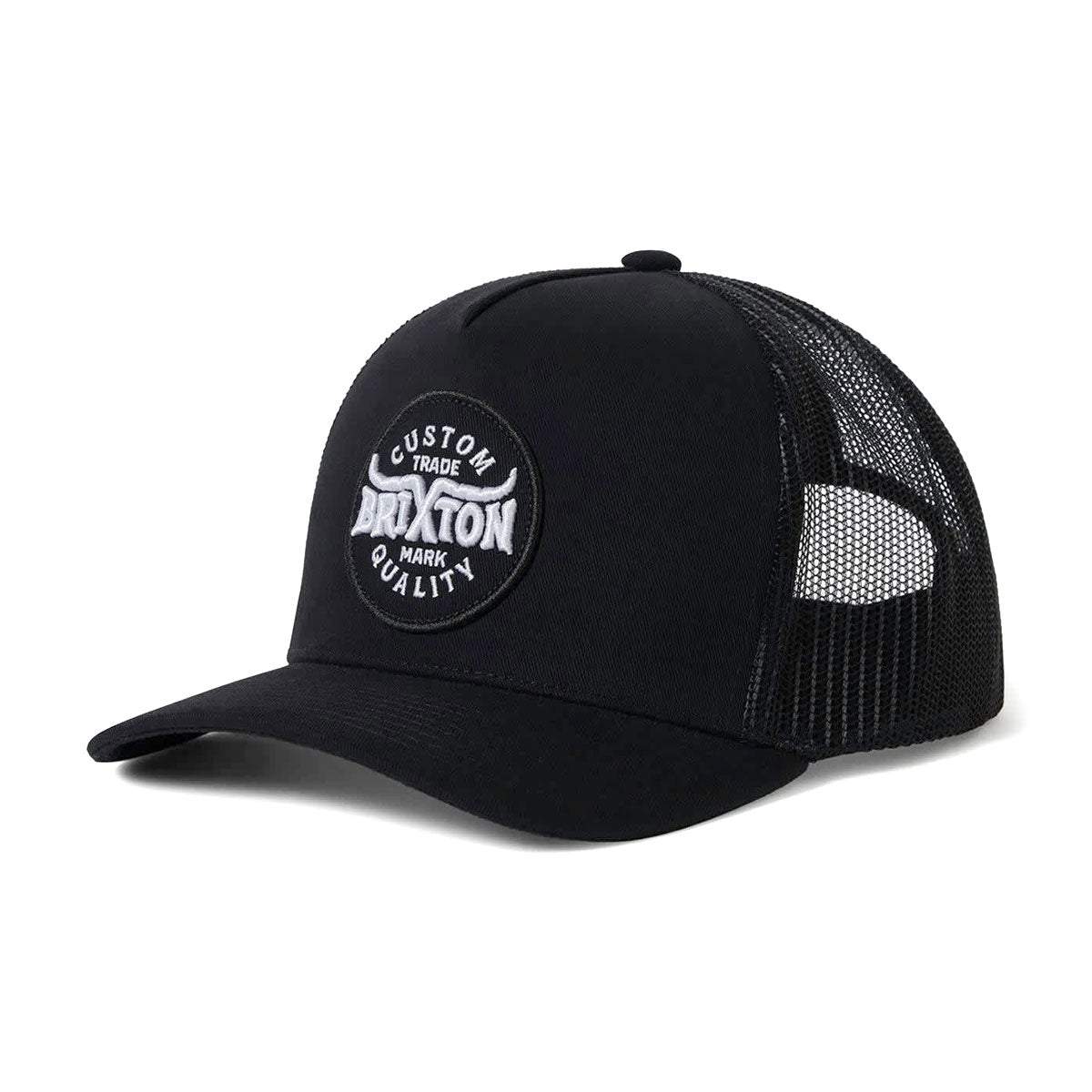 Brixton Gibson C Np Mp Trucker Hat - Black/Black image 1