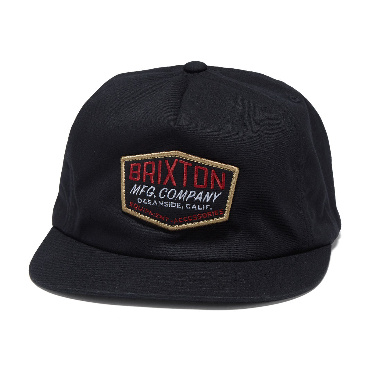 Brixton Coleson Hp Snapback Hat - Black/Burgundy image 1