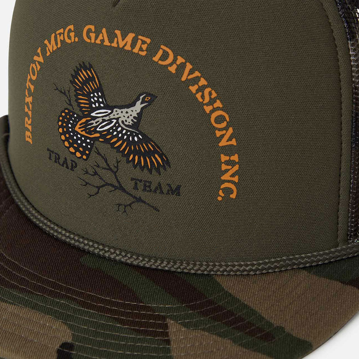 Brixton Game Np Hp Trucker Hat - Camo/Olive/Camo image 3