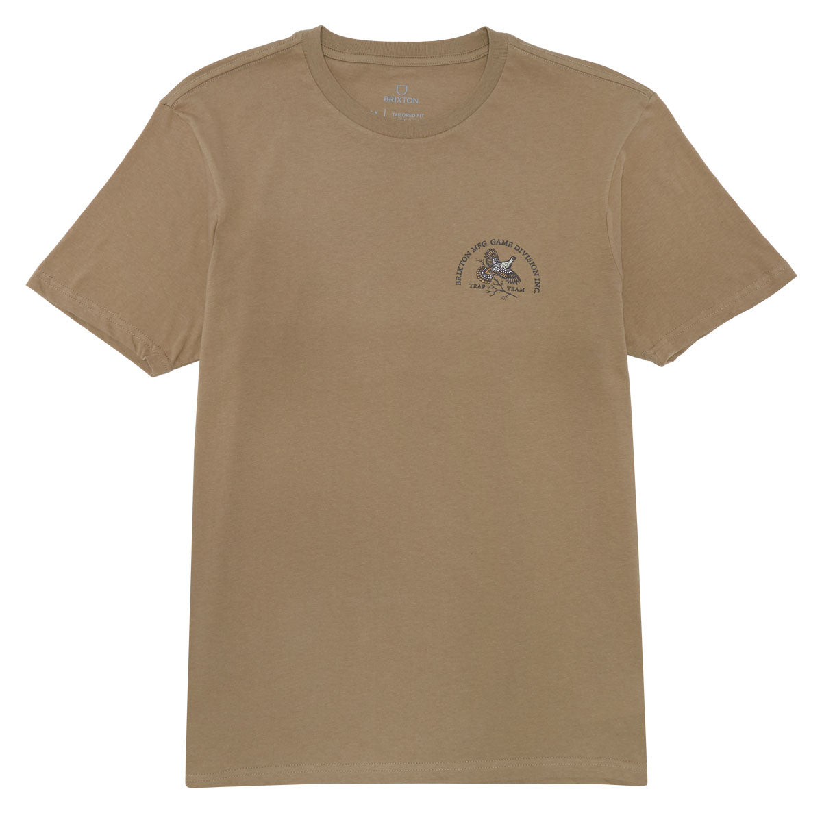 Brixton Game Tailored T-Shirt - Khaki image 2