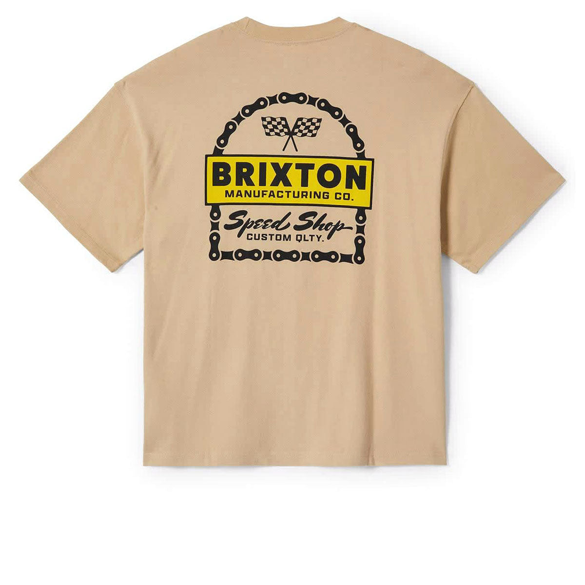 Brixton Drayton Heavyweight Relaxed T-Shirt - Cream Classic Wash image 1