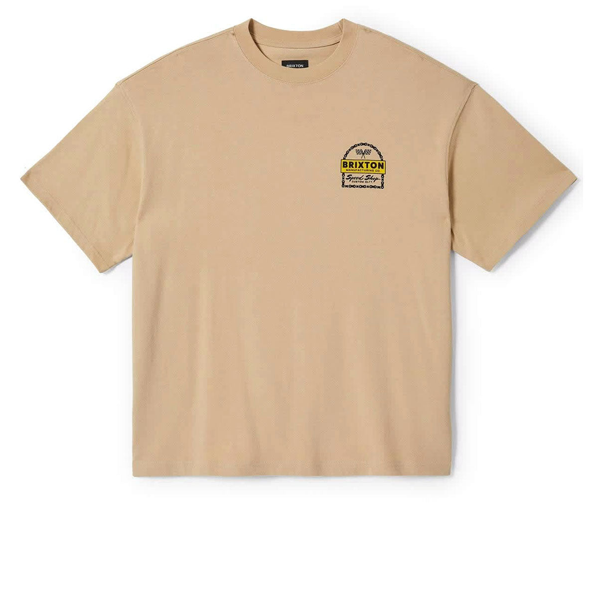 Brixton Drayton Heavyweight Relaxed T-Shirt - Cream Classic Wash image 2
