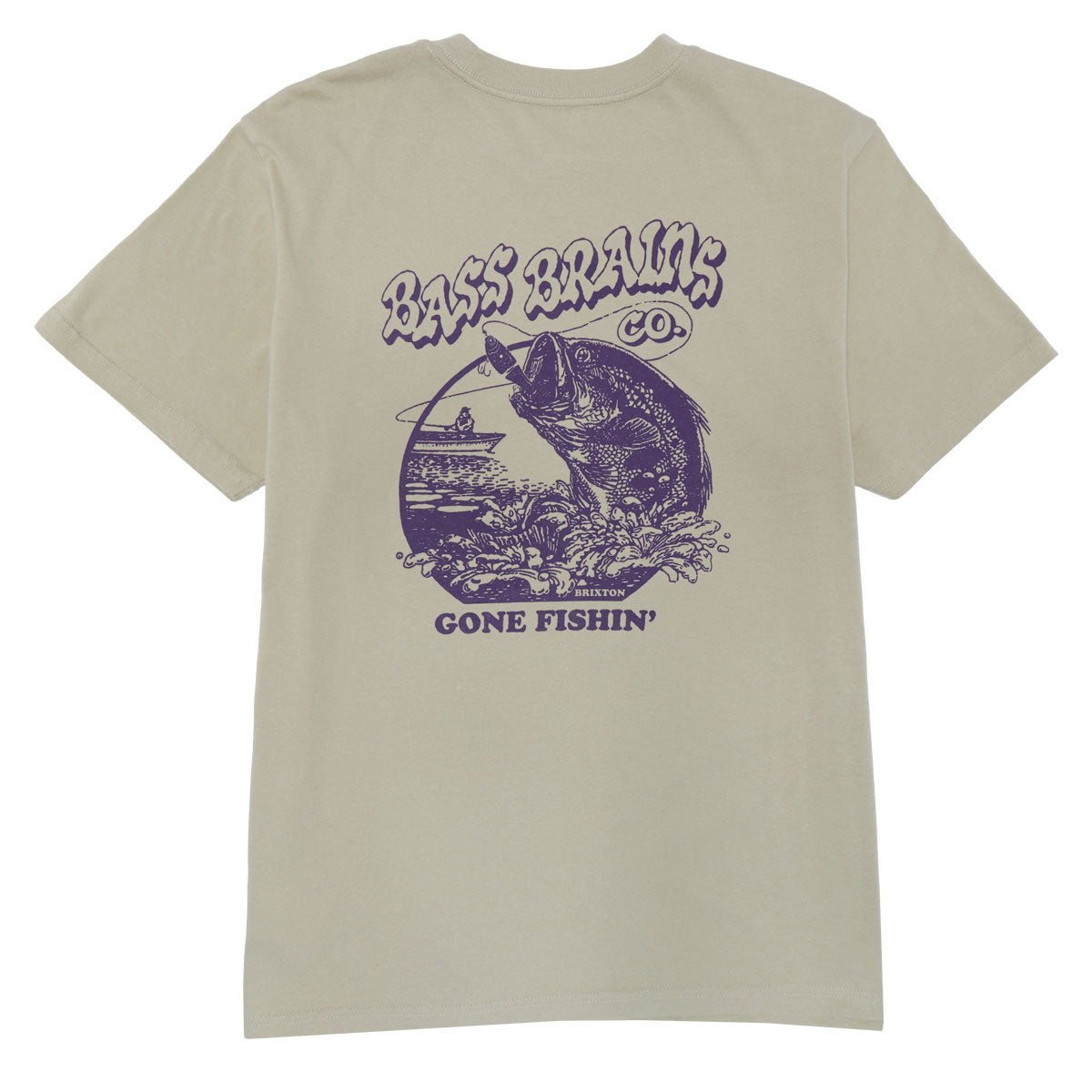 Brixton Bass Brains Gf T-Shirt - Sustained Grey – CCS