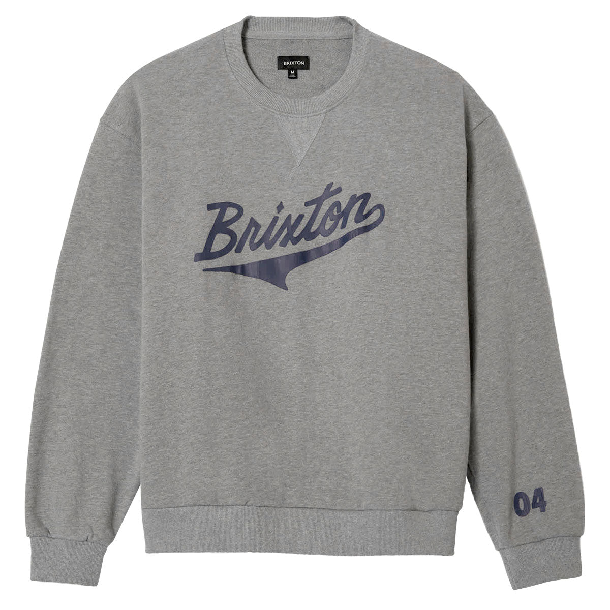 Brixton The League Broken In Sweatshirt - Heather Grey image 2
