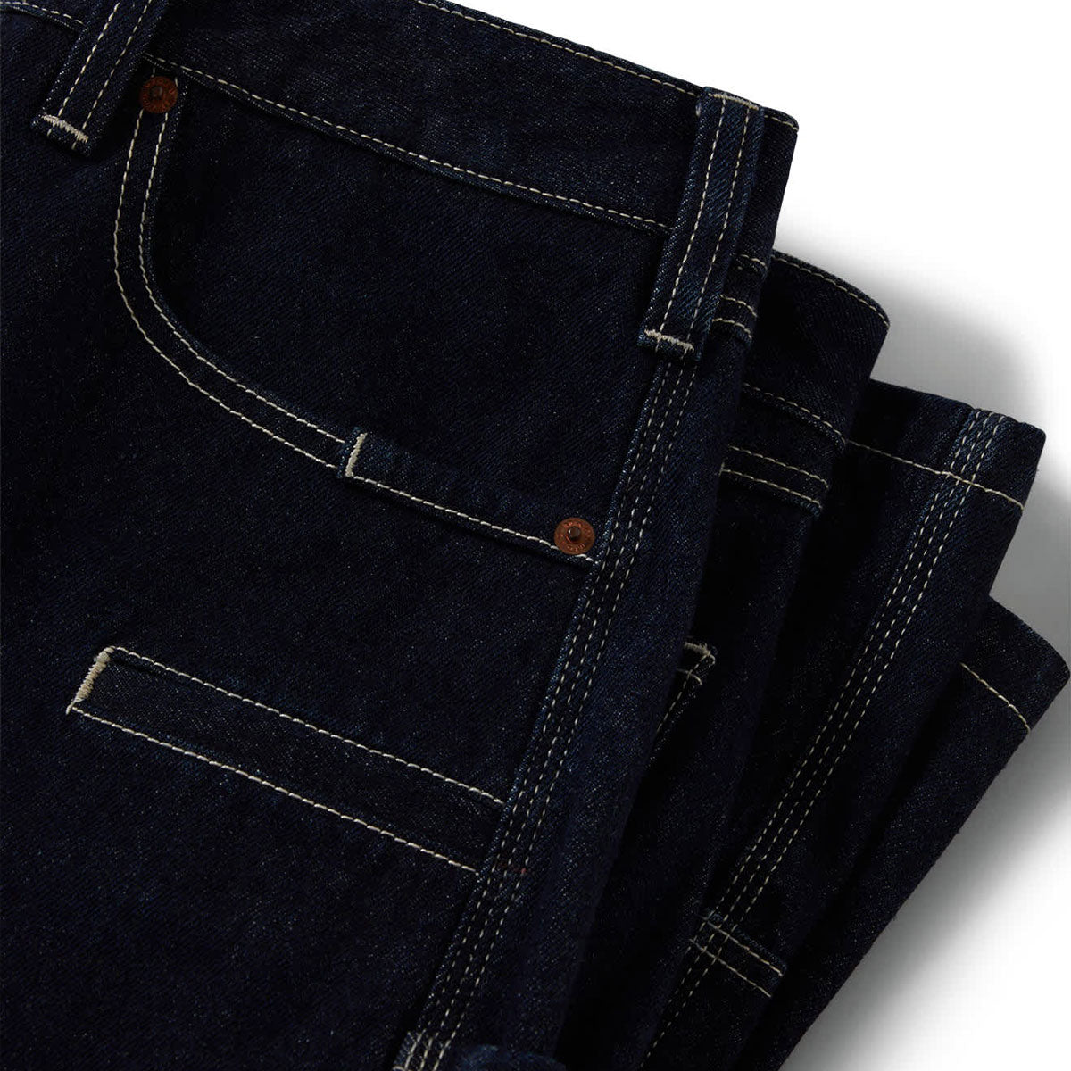 Brixton Builders Carpenter Baggy Shorts - Rinse Denim image 6
