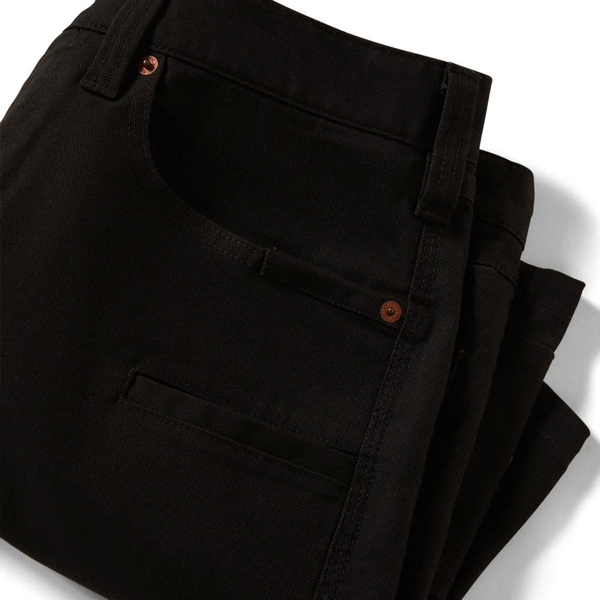 Brixton Builders Carpenter Baggy Shorts - Washed Black image 6